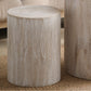 Set of 3 Rounded Wood Coffee Tables, End Tables, Plant Stands