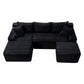 106.3" U-Shaped Cloud Sectional Sofa