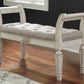 Realyn - Accent Bench - Antique White