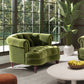 La Rosa Victorian Tufted Upholstered Accent Chair, Olive
