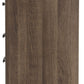 Juararo - Two Drawer Night Stand - Dark Brown