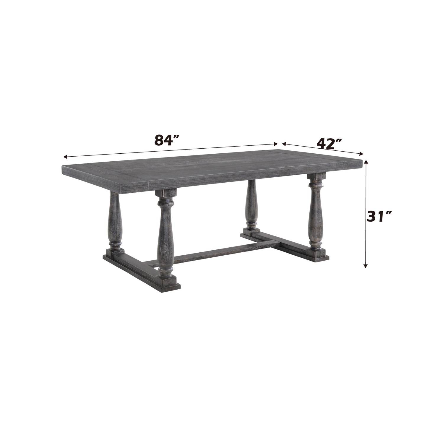 Bernard Weathered Dining Table