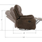 Brown Reclining Sofa