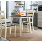 Woodanville - Round DRM Drop Leaf Table - Cream / Brown