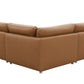Brighton Top Grain Leather 5 Pieces Modular Sectional