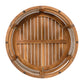 27.95" Acacia Wood Outdoor Coffee Table with Handwoven Rope Accent