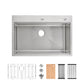 Stainless Steel Kitchen Sink, 33″x22″ Single Bowl