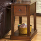 Breegin - Chair Side End Table - Removable Tray - Brown