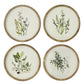 Flora Print Round Frame Set of 4