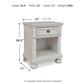 Robbinsdale - One Drawer Night Stand - Antique White