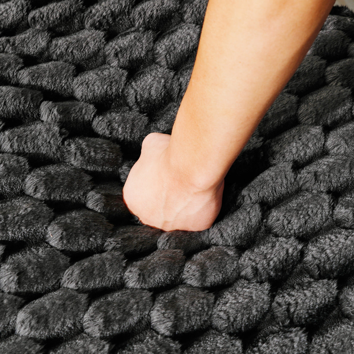 Black Turtle Velvet Versatile Convertible Sofa