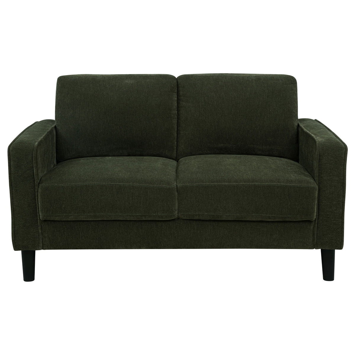 Ruth Fabric Upholstered Track Arm Loveseat Matcha Green - view 2