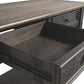Tyler Creek - Sofa Table - Grayish Brown / Black