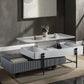 Wilkins High Gloss Coffee Table with Lift Top - Gray / White