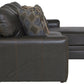 Denali - Italian Leather Match Sectional