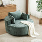 55''L Polyester Foam Single Swivel Chair