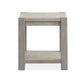 Burgess - Rectangular End Table - Calico Gray