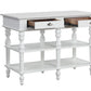 Rorratt - Kitchen Island - Marble Top & White