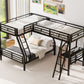 Twin over Full Bunk Bed with Loft Bed and Desk