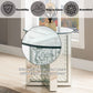 Nysa Mirrored & Faux Crystals End Table (Assembled)