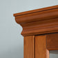 Lighted Curio Cabinet with Adjustable Shelves and Mirrored Back Panel