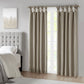Twist Tab Total Blackout Window Curtain Panel Pewter 50x95"