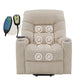 Nairi Ivory Leather Aire Power Motion Recliner