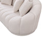 Maximilian - Modern Japandi Style Tight Back Boucle Couches - view 2