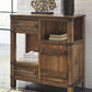 Roybeck - Accent Cabinet - Light Brown / Bronze