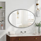 Iron Art Oval Retro Mirror - Antique Effect