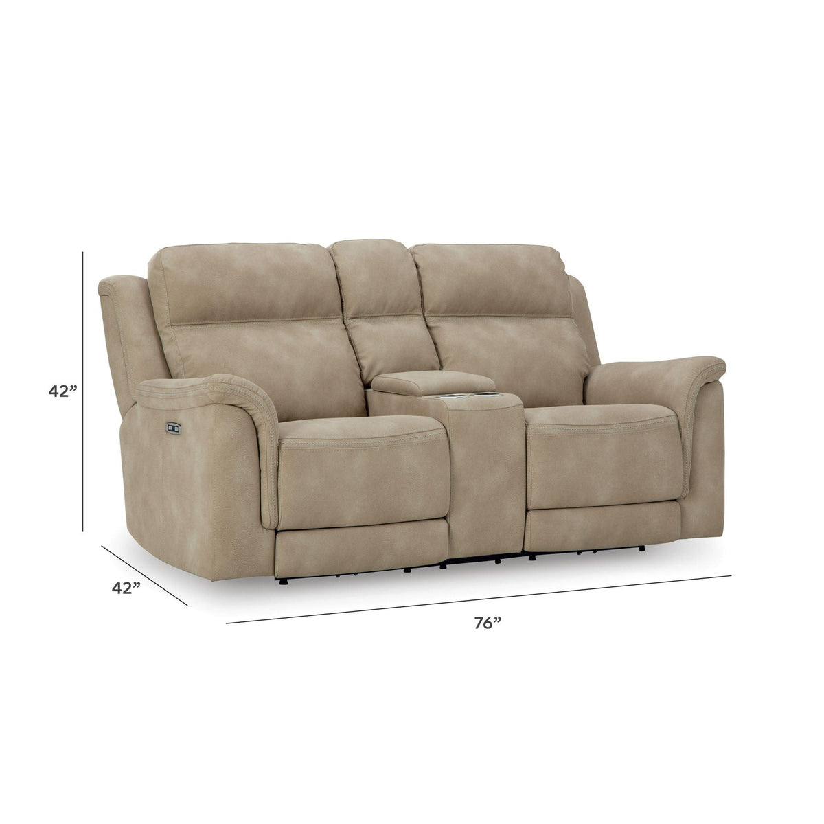 Next-Gen Durapella - Reclining Power Loveseat With Console - view 5
