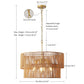 Chandelier, 2 Tier Boho Wabi Sabi Pendant Light, Hanging Ceiling Lamp - Gold - view 3