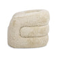 Colt 33" Fur Swivel Upholstered Barrel Accent Arm Chair