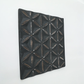 Black Square Shape Handcrafted MDF Wall Decor – 16"x16" Elegant Home Accent