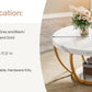 Modern Round Coffee Table - 31.7" 2 Tier Design