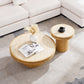 Sintered Stone Coffee Table with MDF Pedestal