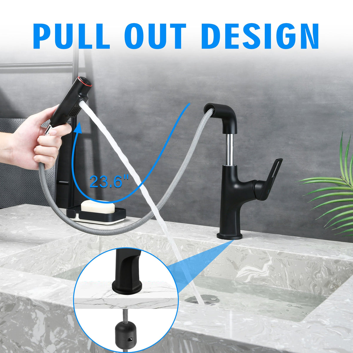 Matte Black Bathroom Sink Faucet