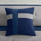 7 Piece Faux Suede Comforter Set Blue California King
