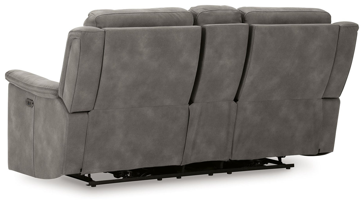 Next-Gen Durapella - Reclining Power Loveseat With Console - view 6