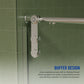 56"-60"W x 76"H Frameless Shower Door