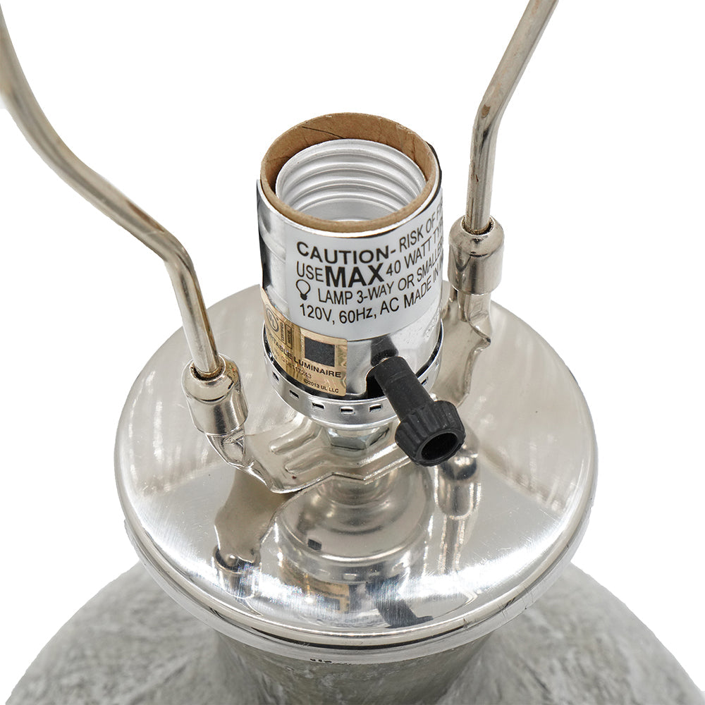 D15x23" Glass Table Lamp - Bottle Shape