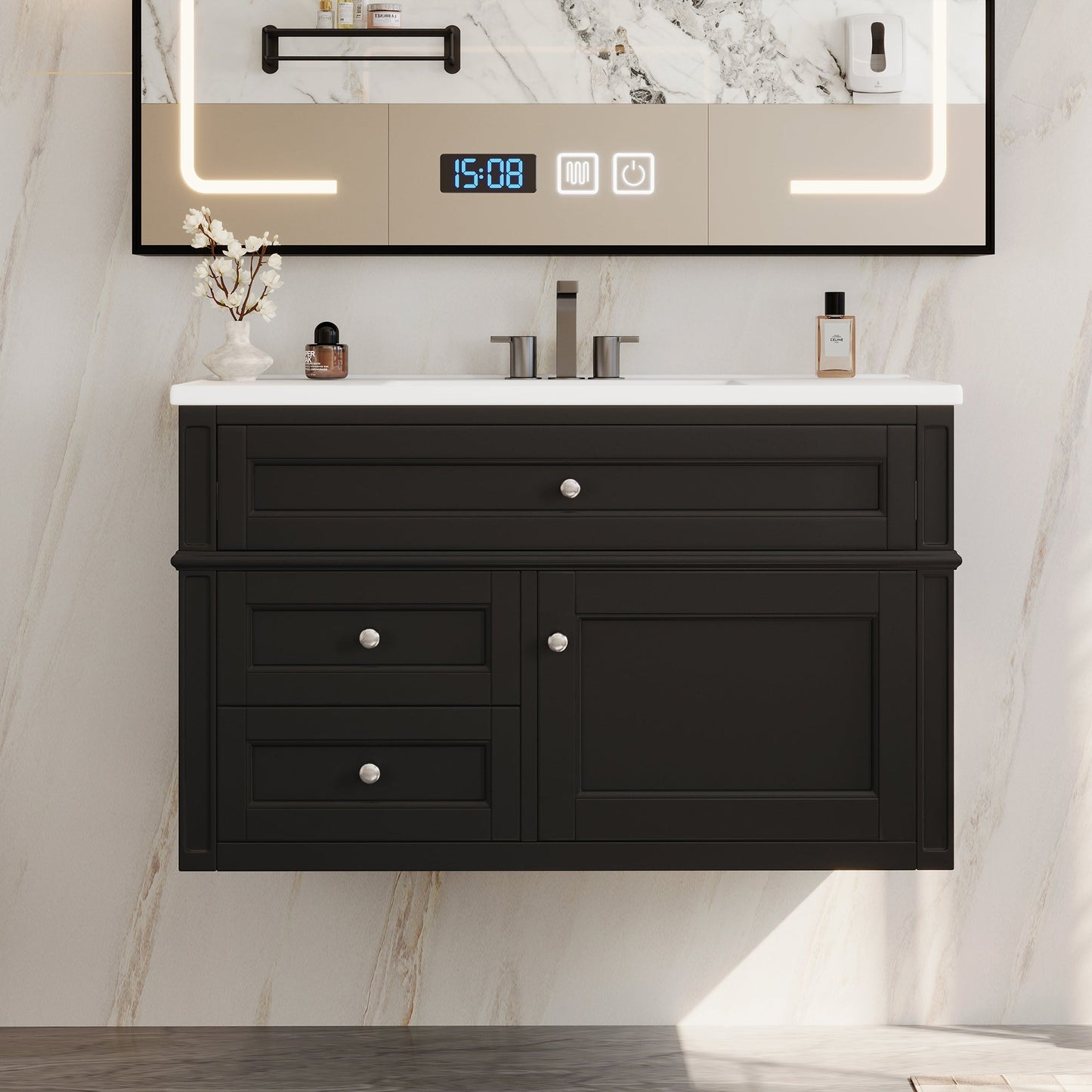 36'' Wall Mounted Bathroom Vanity