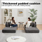78.7-Inch Convertible Sleeper Sofa Bed with Cylindrical Pillow