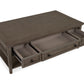 Paxton Place - Rectangular Cocktail Table With Casters - Dovetail Gray