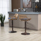 Modern Swivel Bar Stools Set of 2 Adjustable Counter Height Chairs