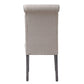 Yabeina - Side Chair (Set of 2) - Beige Linen & Gray
