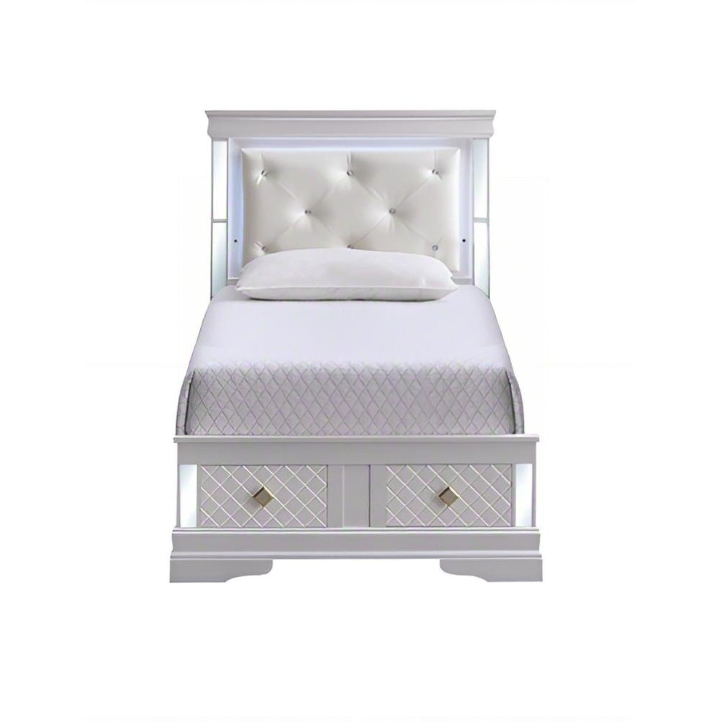Verona G6735B-TSB Twin Bed in Pearl
