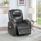 Gunmetal Leather Aire Recliner with Power Lift & Massage