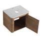 24" Wall-Mounted Bathroom Vanity & 1-Soft-Close Door
