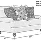 Cumberland - Loveseat - Ecru